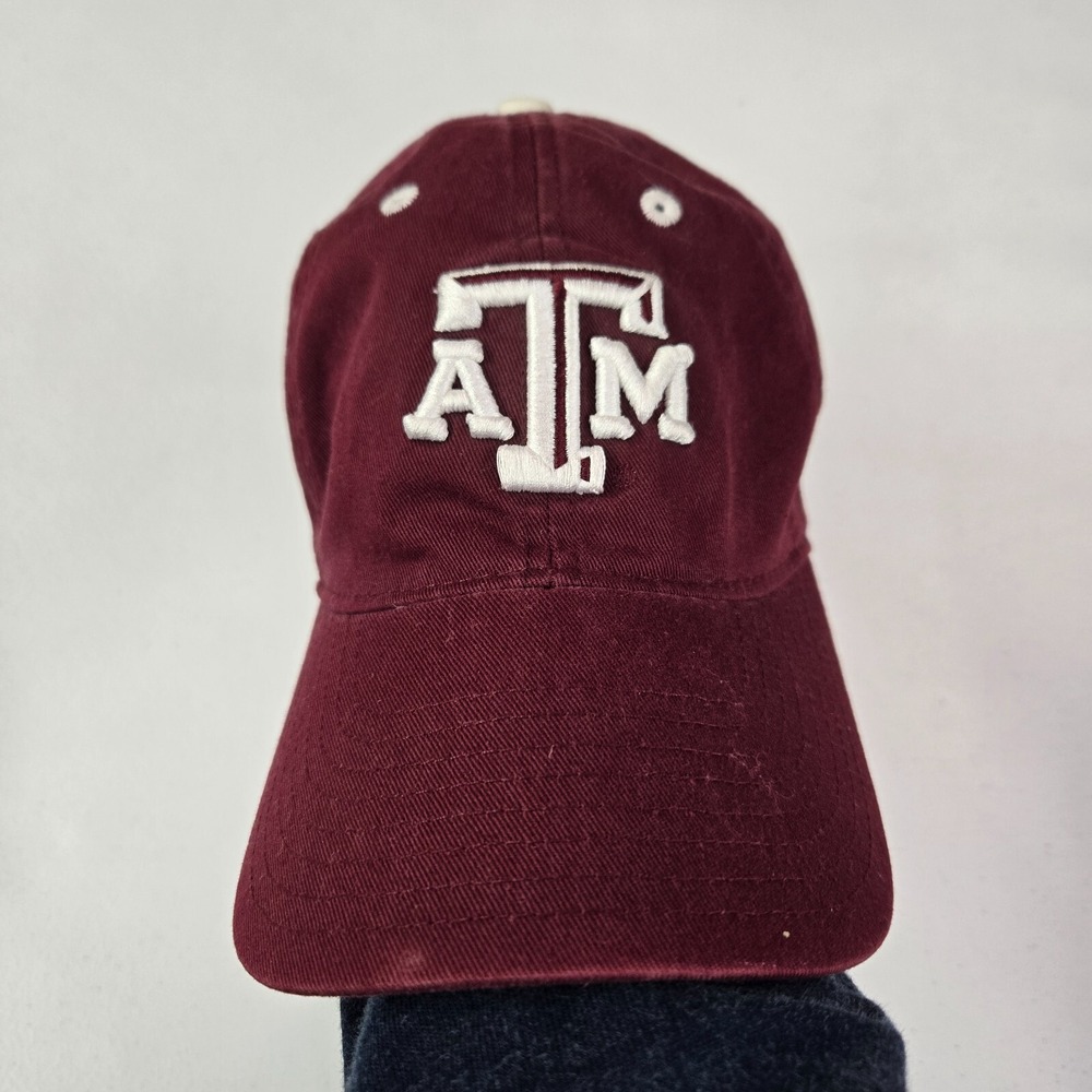 Texas Aggies Men Hat OS Red Strapback Adidas A&M Embroidered